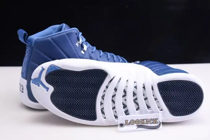 Cheap Husky Retro Air Jordan Blue 12 Stone 130690-404 0621